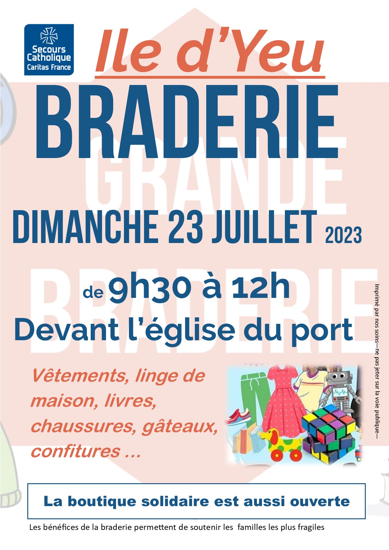 Agenda des braderies solidaires et Portes ouvertes 2023 | Délégation de ...